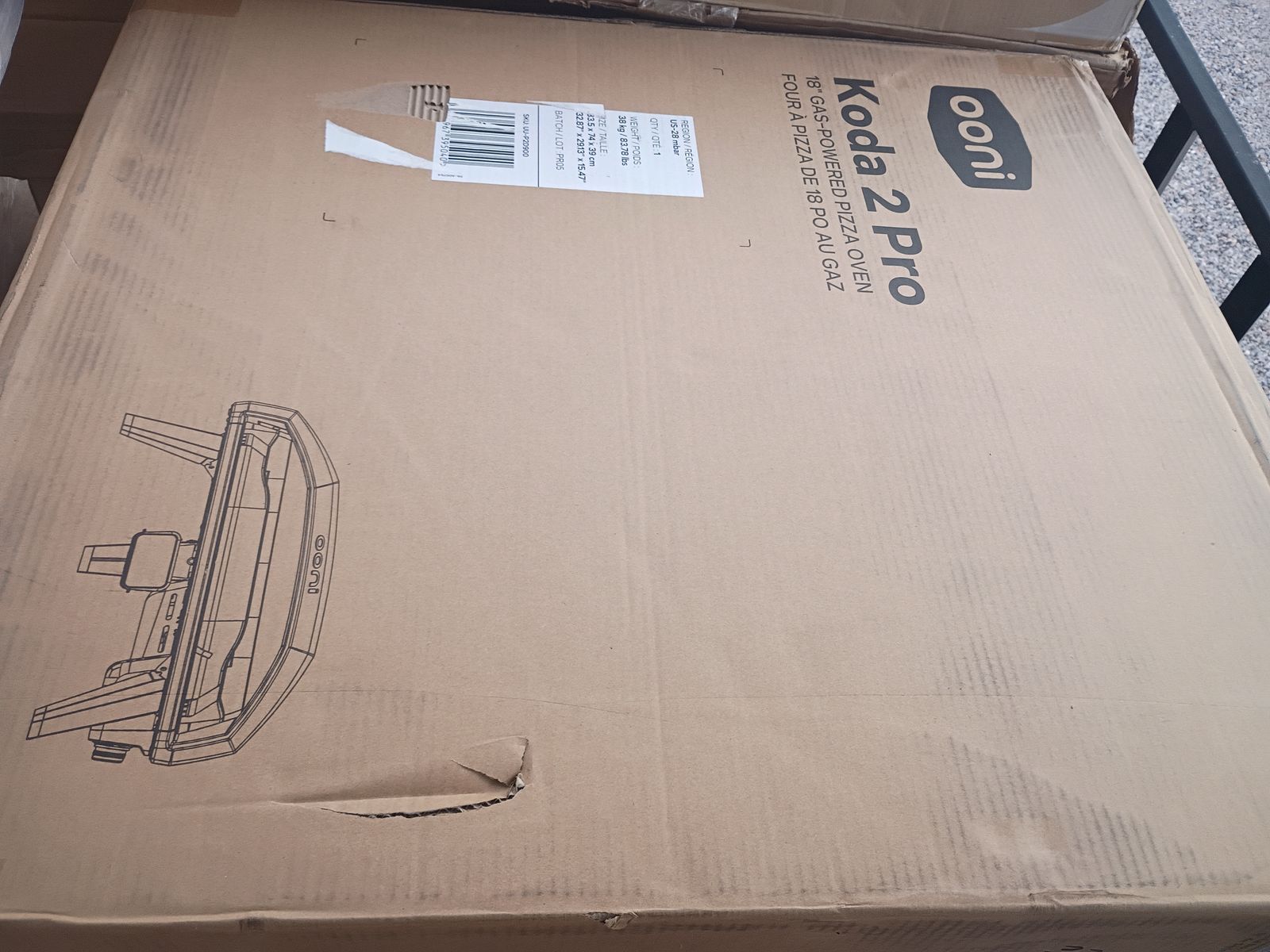 Ooni Kodak 2 pro outdoor pizza oven