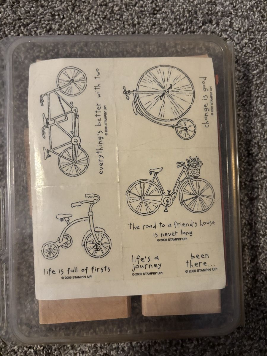 Stampin up bicycle set