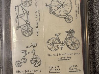 Stampin up bicycle set