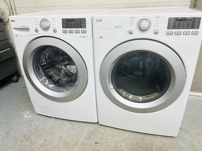 LG stackable or side by side washer and dryer set