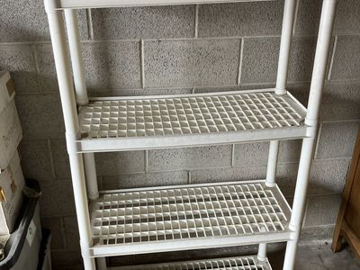 Plastic storage shelf