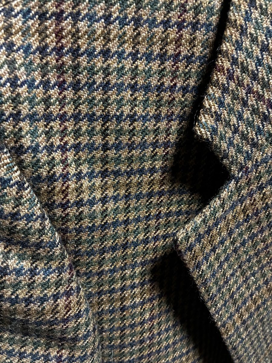 Chaps Ralph Lauren Men's Pure Wool Plaid Sport Coat Blazer Jacket - Made in Canada, Size 38R vintage 90s