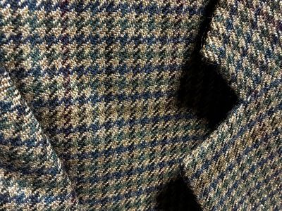 Chaps Ralph Lauren Men's Pure Wool Plaid Sport Coat Blazer Jacket - Made in Canada, Size 38R vintage 90s