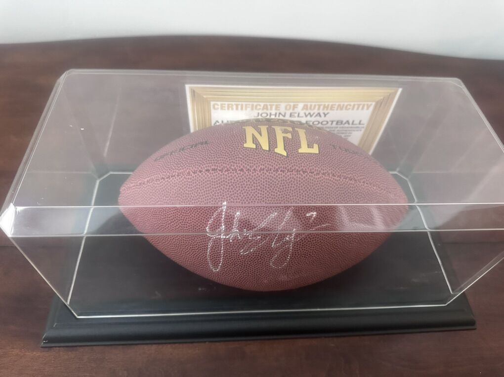 Elway Autographed Football AUTHENTICATED