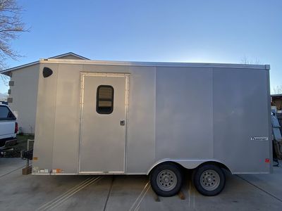 8.5’x16’ haulmark enclosed v nose trailer