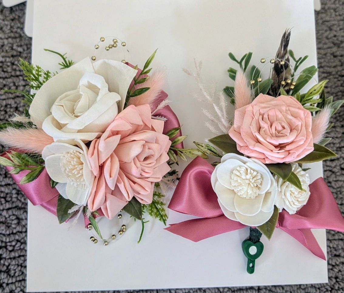 Prom flowers, corsage or boutonniere, dance flower