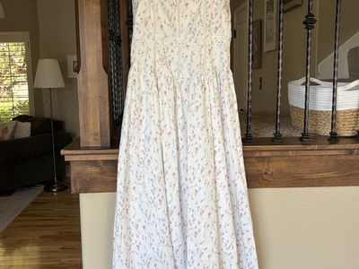 Marlow and Quinn Women’s Floral Corset Midi Prom Dress