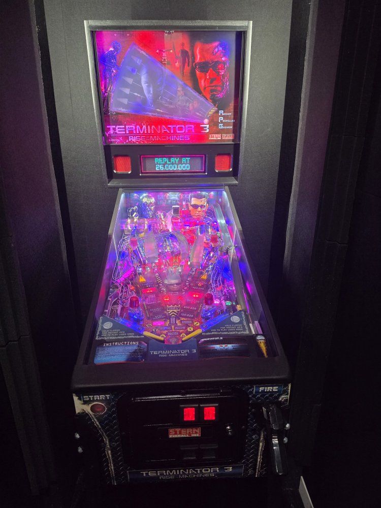 2003 Stern Terminator 3 Pinball Machine - Upgraded ColorDMD & Topper - Serviced