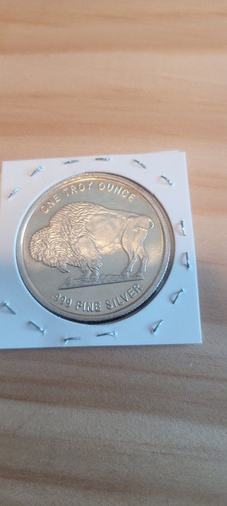 1 oz .999 Fine Silver Buffalo Round Coin - One Troy Ounce Bullion