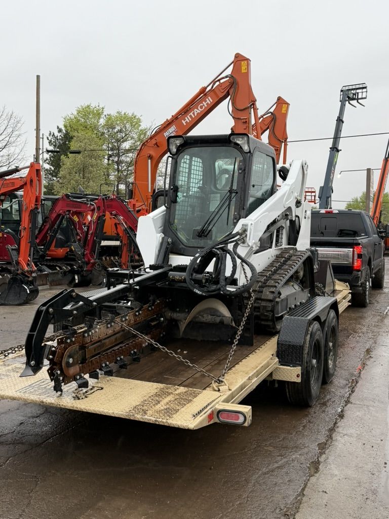 Skid Steer Trencher Attachment For Rent! 48 Inch Length