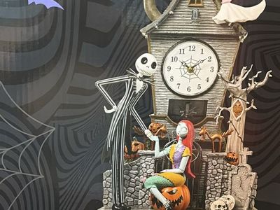 New Disney Tim Burton's The Nightmare Before Christmas Clock Tower with Lights and Music (Costco)
