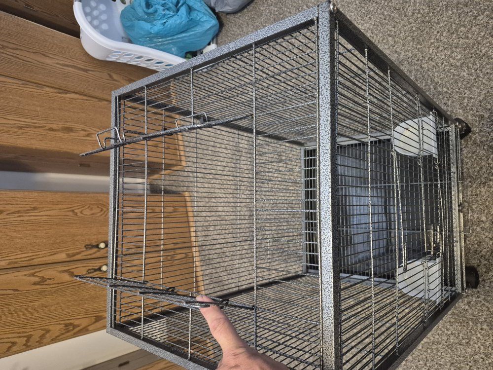 small bird or animal cage.
