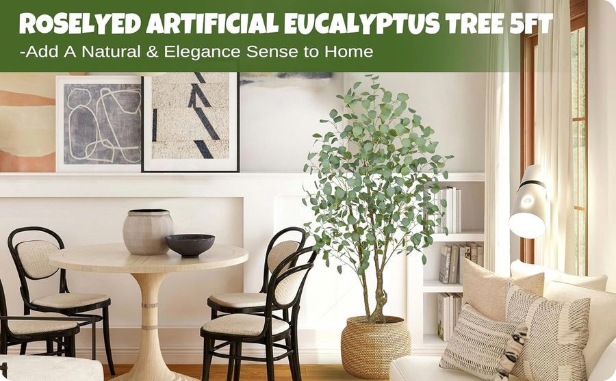 5 ft. Artificial Eucalyptus Tree
