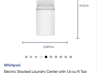 Newer set! Stackable washer & dryer
