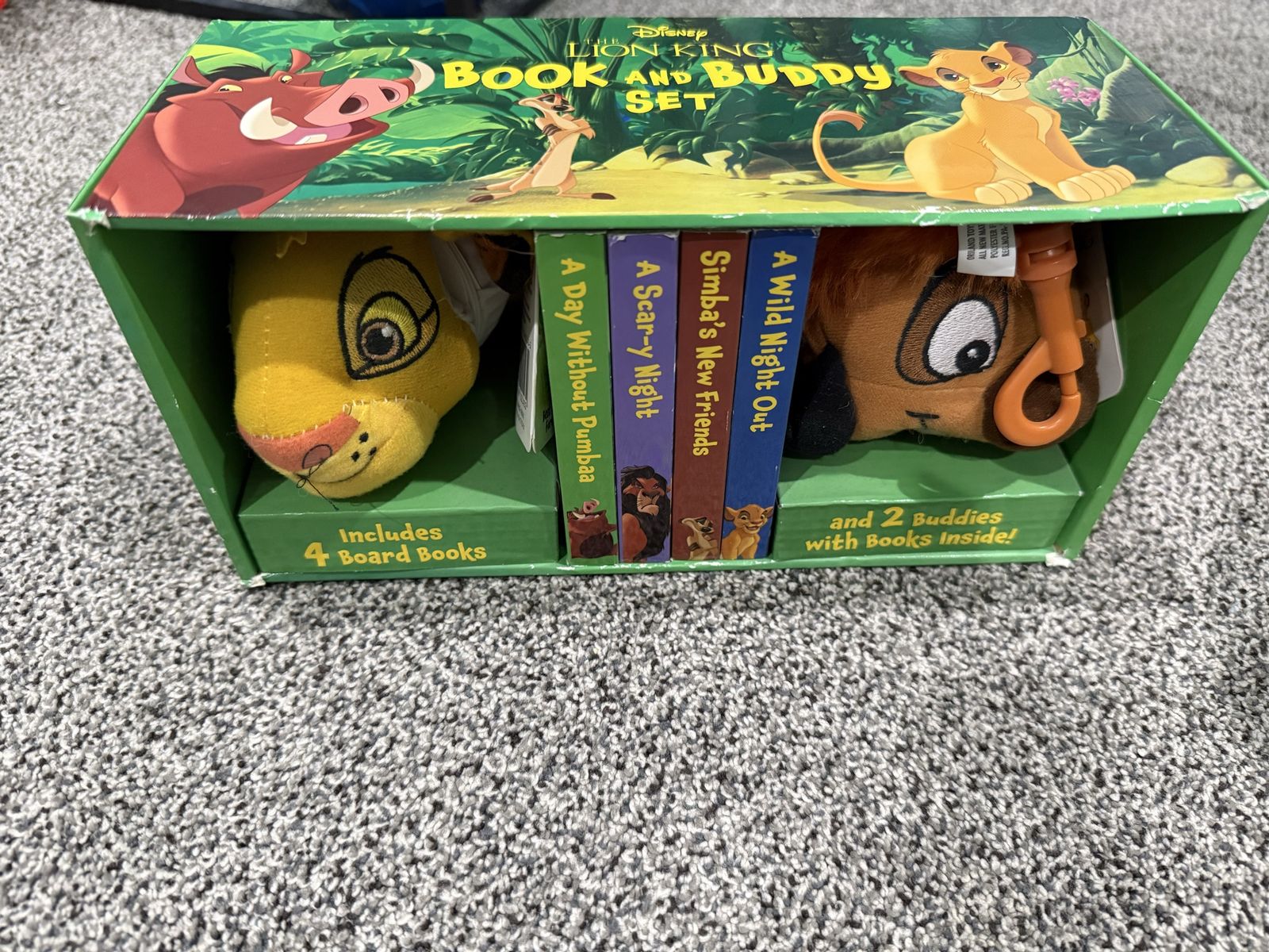 Disney The Lion King Book and Buddy Set - 4 Board Books & 2 Plush Toys