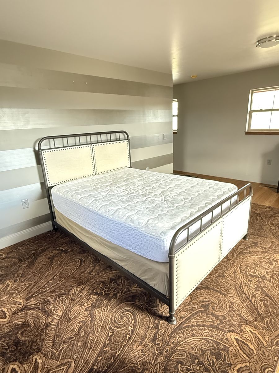 Queen Metal Frame With Fabric