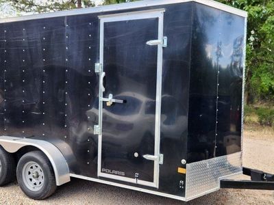 Wells Cargo Fast Trac Enclosed Trailer, Black - Good Condition 7x14 V-Nose