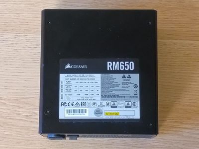Corsair RM650 Power Supply - 650W 80+ Gold Fully Modular PSU