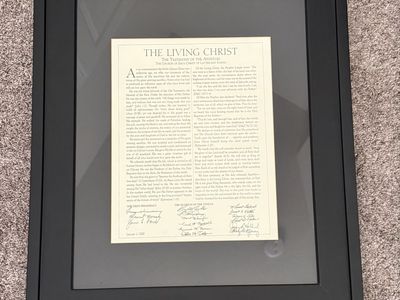 The Living Christ in Black Frame