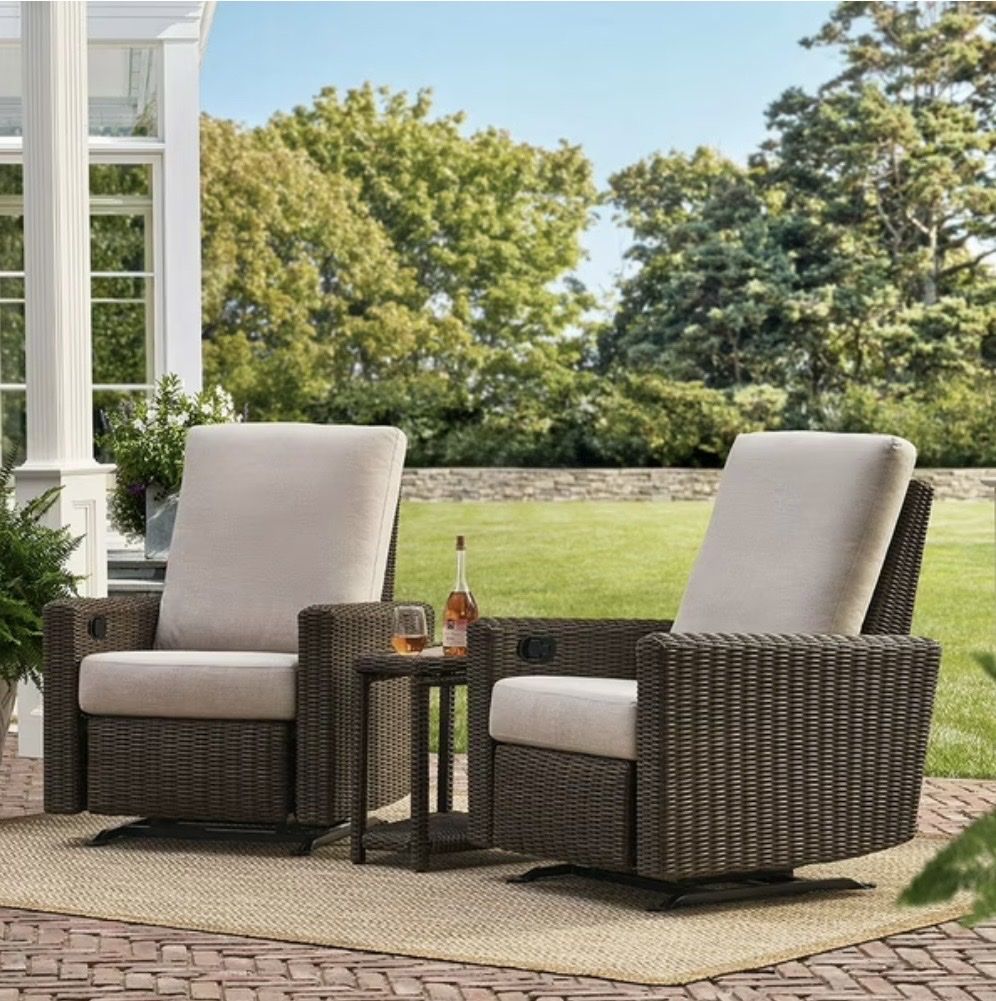 Wexley Recliner Set with Sunbrella Fabric, 3pc