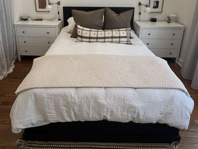 Ikea FJell Queen Bed Frame with Drawers