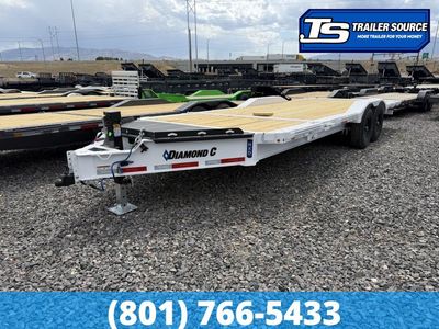 8.5x22 Diamond C HXD 208 Wide Body w/ Drive Over Fenders Tilt Trailer - 18K GVWR - ABS Brakes