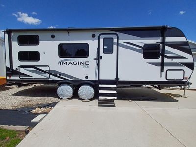 2022 Grand Design Imagine XLS 23BHE Travel Trailer Bumper Pull - Queen Bed, Bunks, Awning, AC, Solar