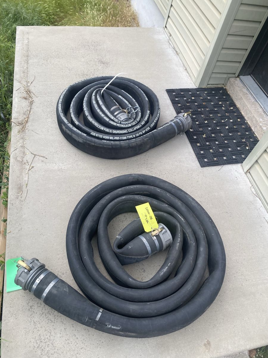 Industrial Rubber Suction Hose with Camlock 4”
