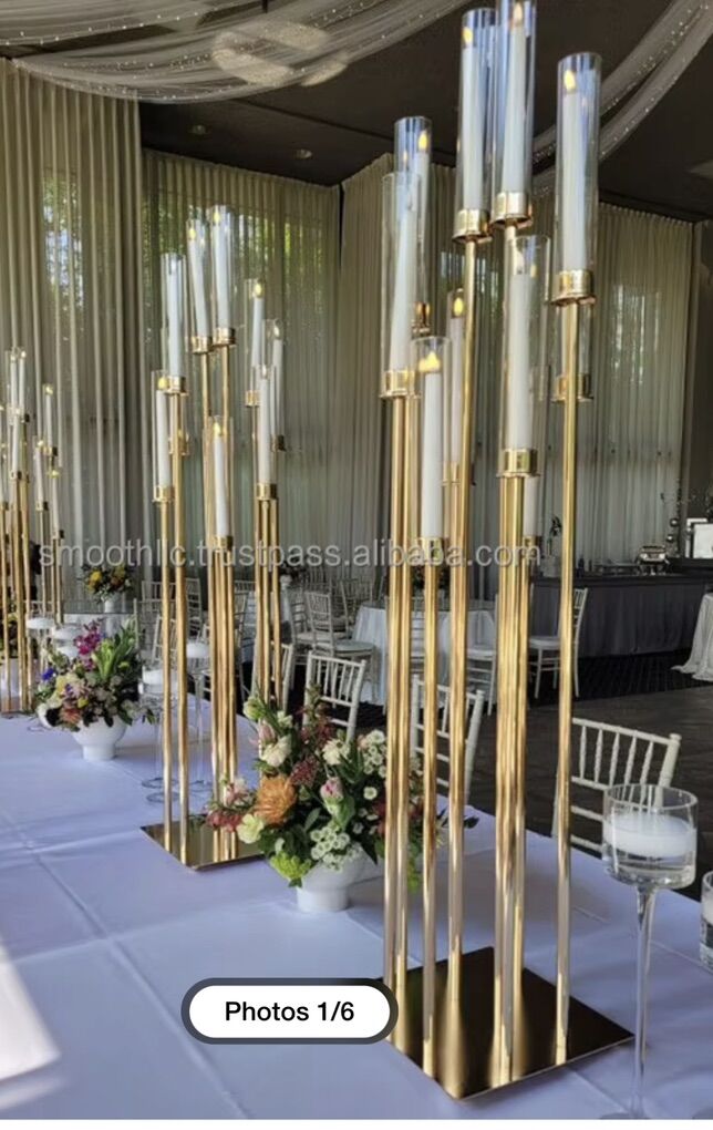 57 Inch 10 Arm Candle Holder Candelabra