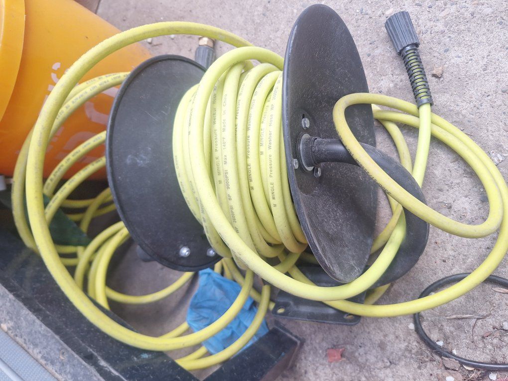 role up pressure washer hose