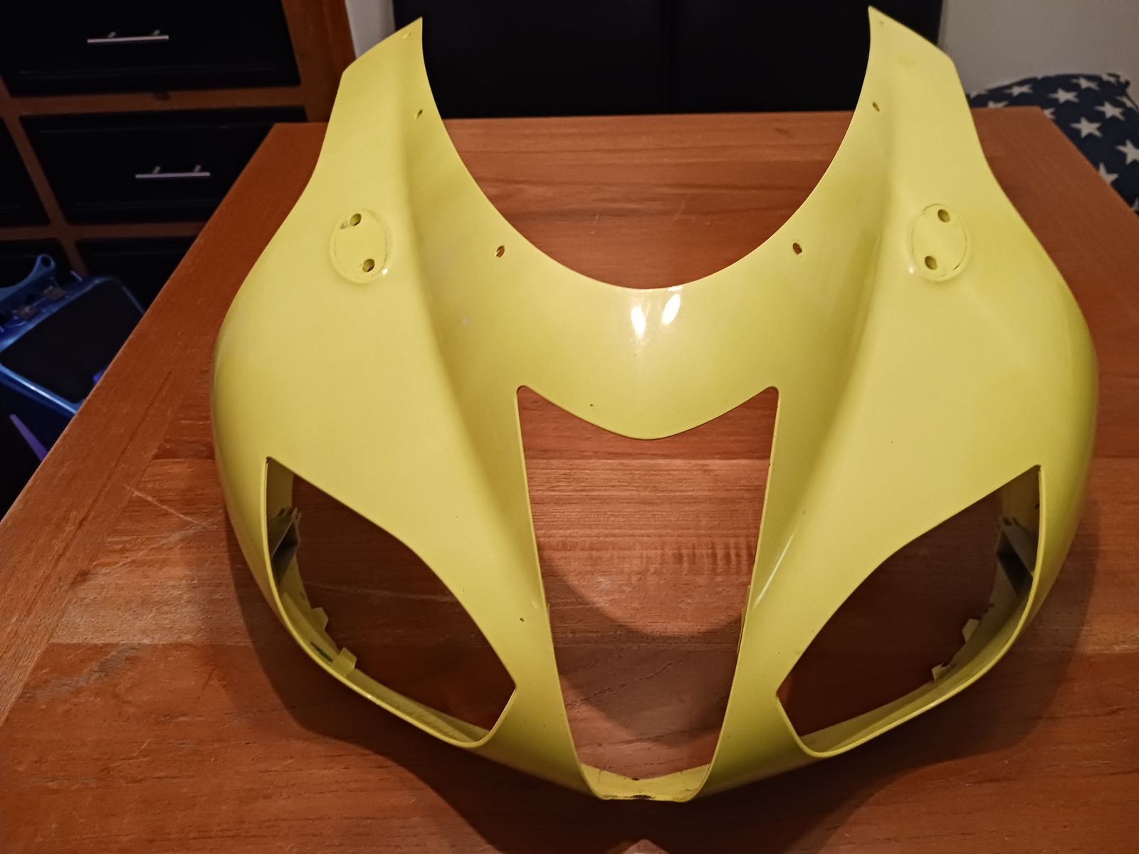 KWAWSAKI ZX-6R OEM UPPER FAIRING, YELLOW, 07,08
