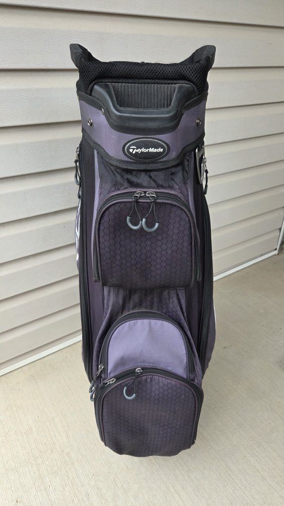TaylorMade 15-Way Divider Golf Cart Bag Charcoal Black