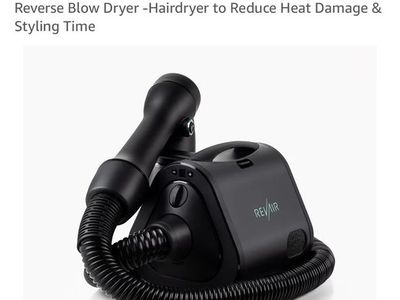 RevAir Reverse-Air Hair Dryer - Black Innovative Quick-Drying Hair Dryer