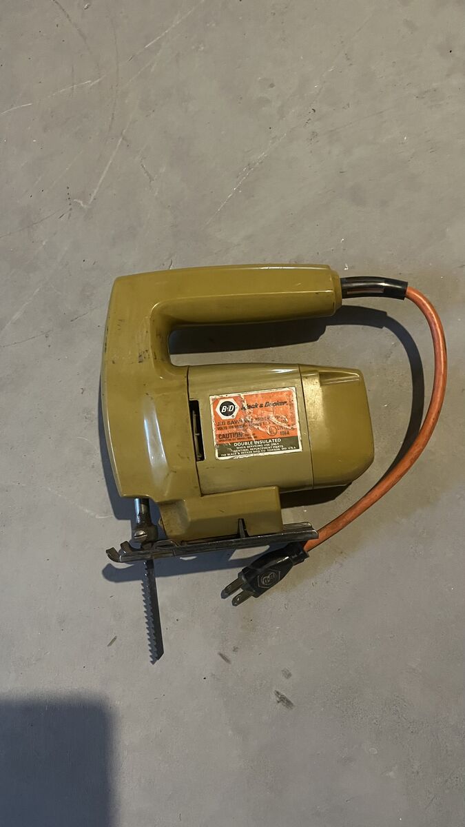 Vintage black and decker jig saw.