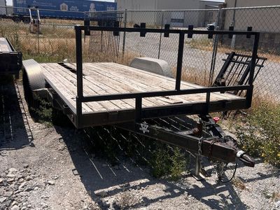 PJ Trailers Tandem Axle Flatbed Utility/Car hauler Trailer.