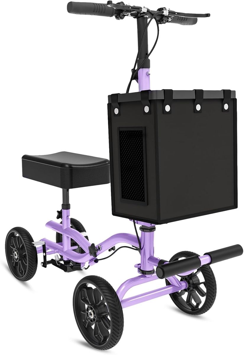 NEW Fvzzin Lightweight Knee Scooter Crutch Alternative, Foldable & Adjustable Knee Scooter for Adults