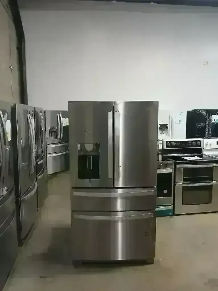 NEW WHIRLPOOL 26 C FT 4 DOOR FRENCH DOOR STAINLESS