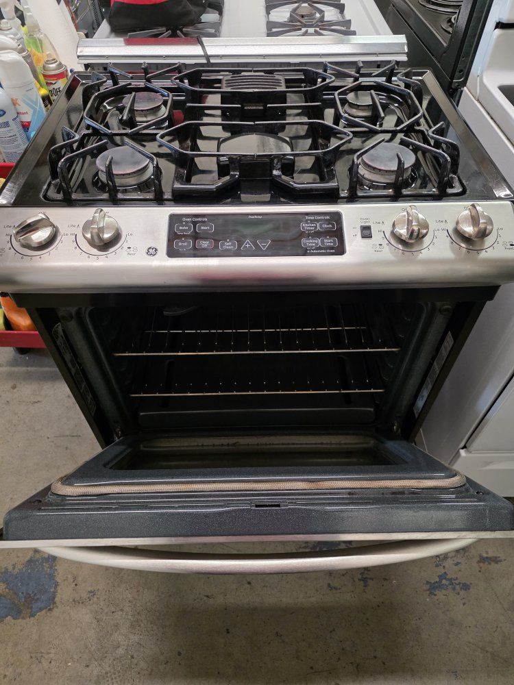 ge slide-in gas range