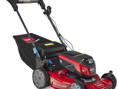 Toro 60V MAX* 22 in. Recycler® w/Personal Pace® Lawn Mower - Battery/Charger Not Included, Black/Red