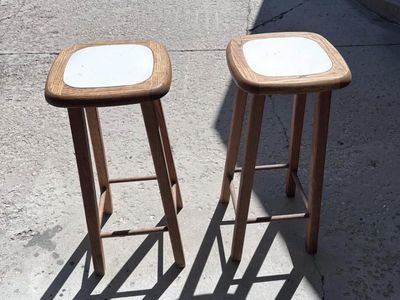 Real wood oak bar stools