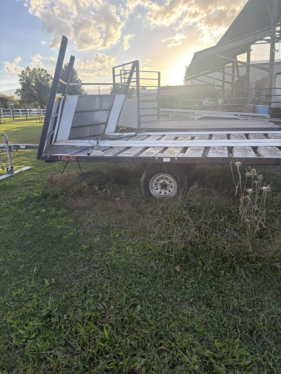 Echo Trailers Utility Trailer with Ramps and Side Rails