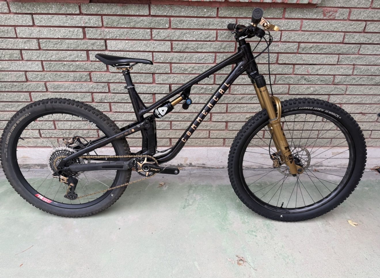 Commencal Meta SX Full Suspension Mountain Bike - Black/Gold