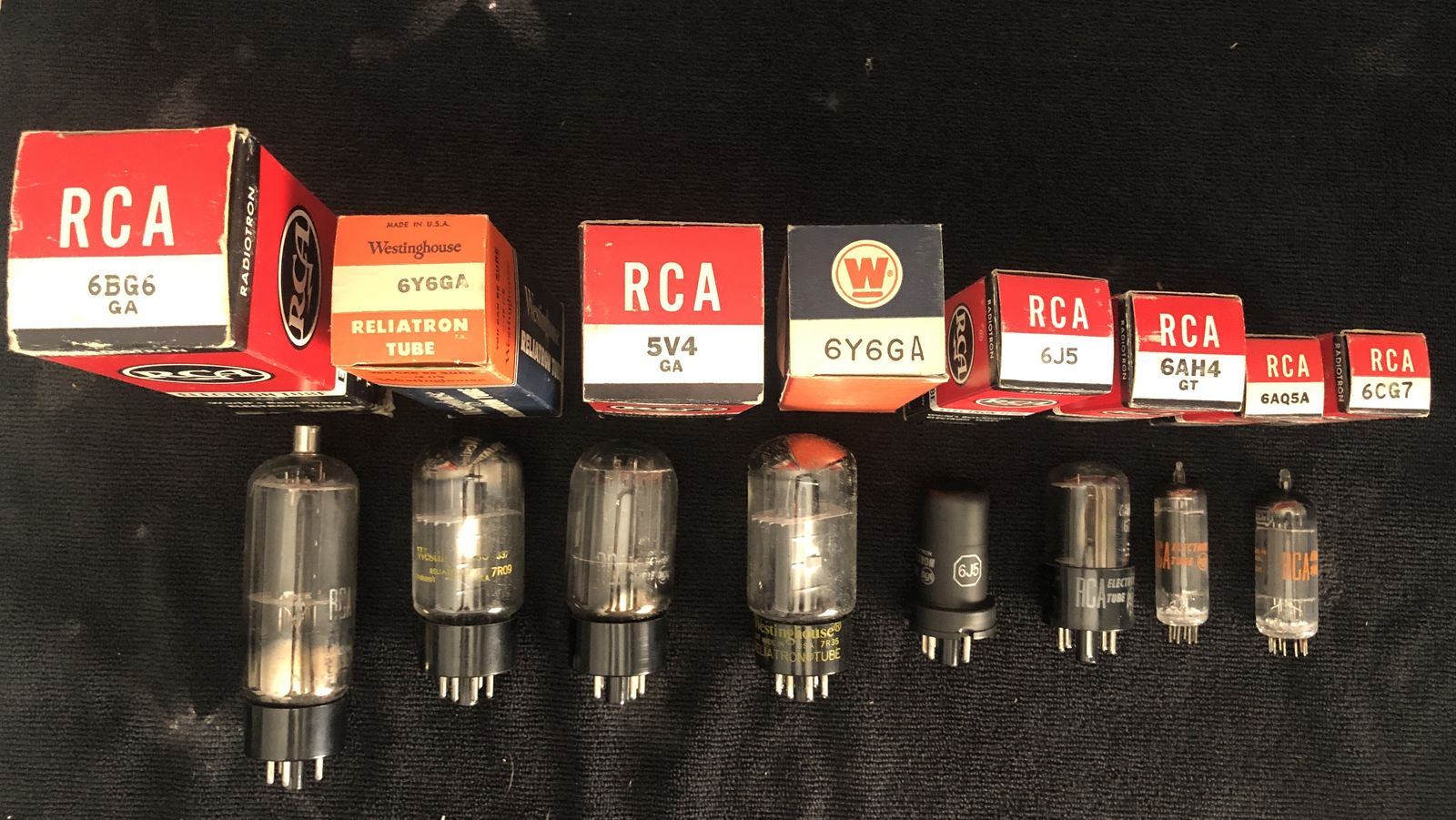 Vintage Vacuum Tube Lot – RCA & Westinghouse