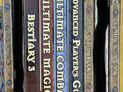Dungeons & Dragons 3.5 & Pathfinder RPG Rulebooks Lot of 7 Books