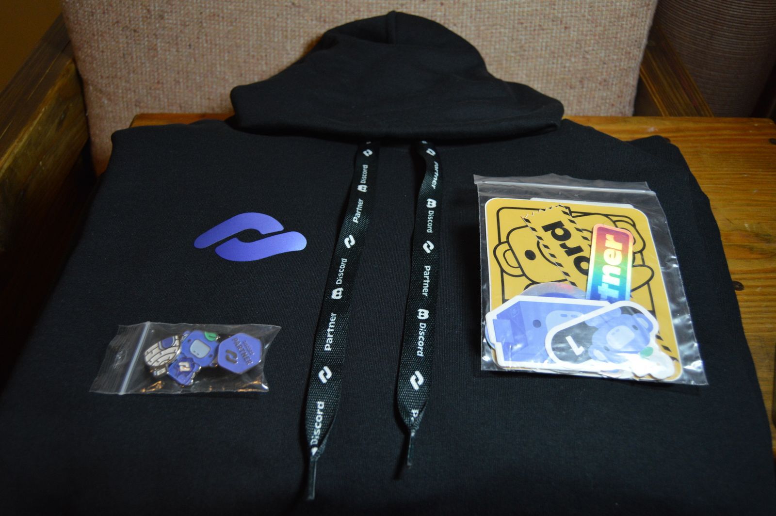 Discord Partner Stickers, Enamel Pin Set, and 4XL Hoodie 2020 Swag Pack (RARE & LIMITED)