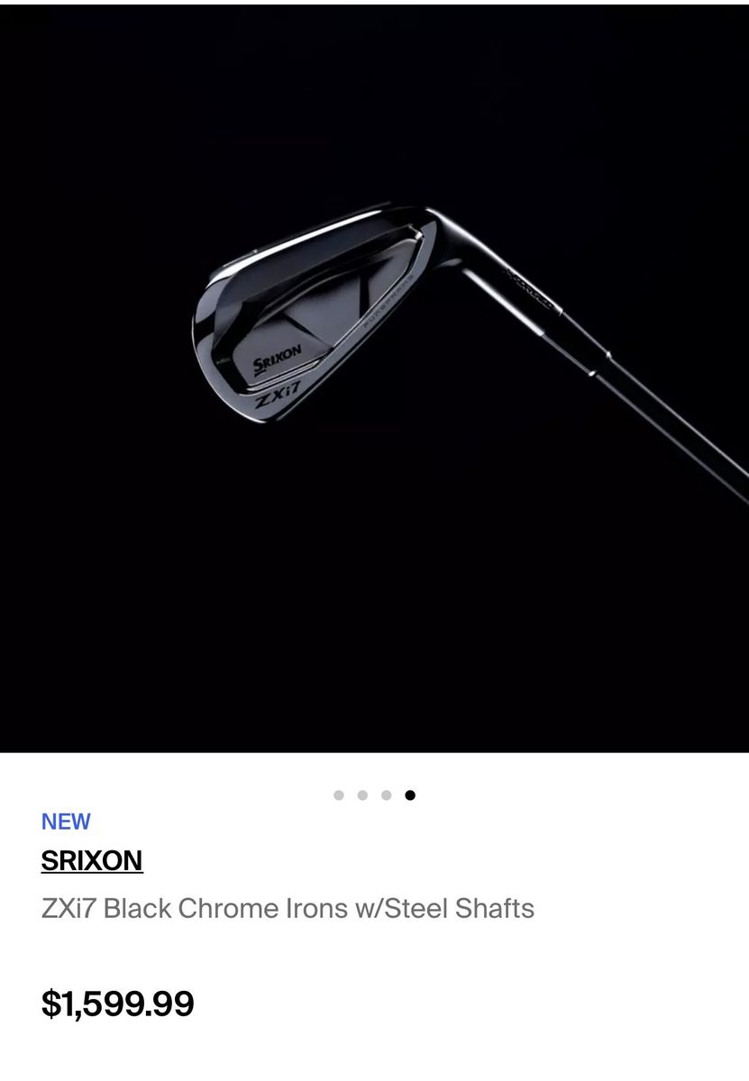 Srixon ZXi7 Limited Edition Black Chrome Irons