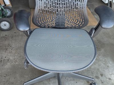 Herman Miller Mirra Office Chairs - Ergonomic, Adjustable, Gray, Brown Mesh