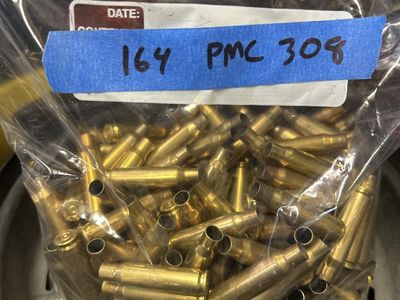 308 brass once fired
