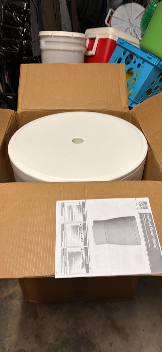 Step2 In-Pool Shade Table White - New, Unopened Poolside Accessory