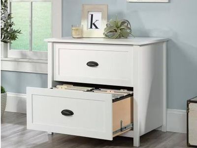 NEW White Farmhouse File Cabinet - Still in box